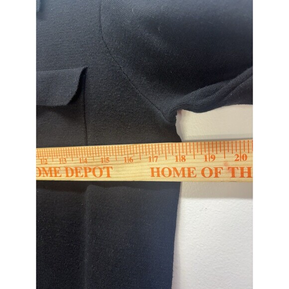 Tahari Womens Cardigan Sweater Jacket buttons long sleeves black Sz M - Picture 7 of 15